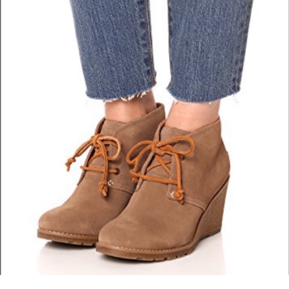 Womens Suede Sperry Top Sider Stella Prow Wedges Size 9.5